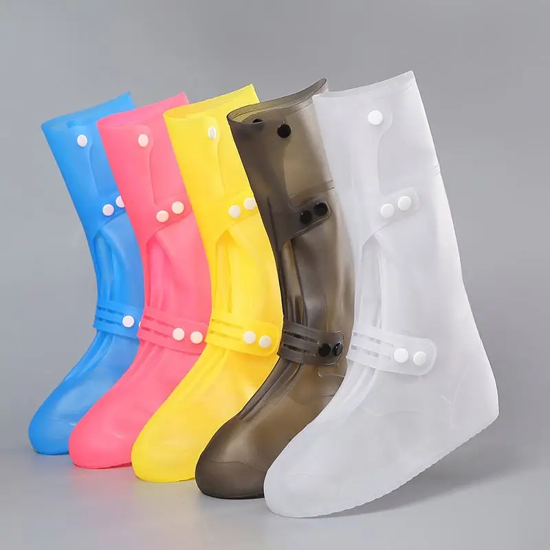 

Amazon hot sale silicone shoe cover rain reusable waterproof protector rain boots for women men skidproof sport shoe covers