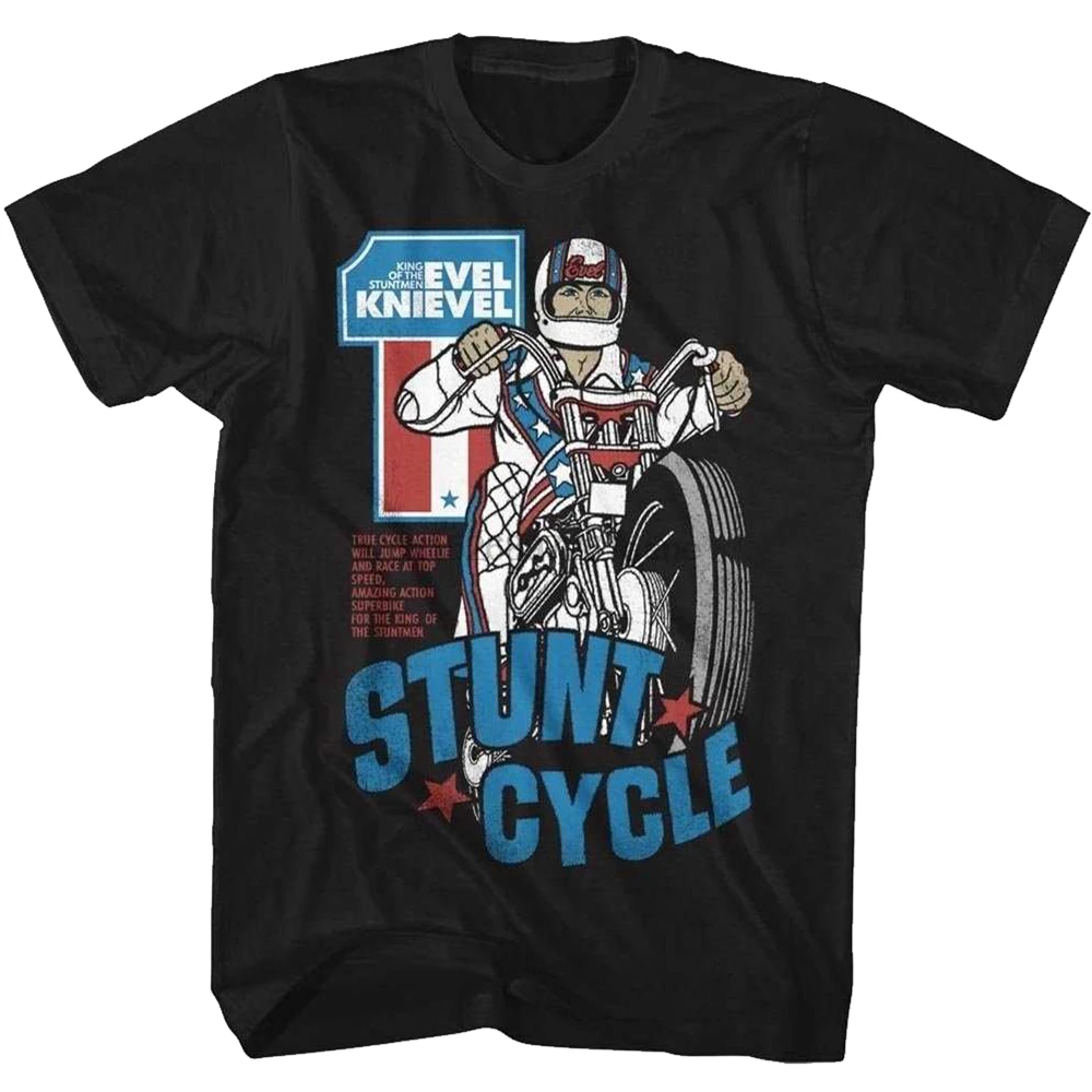 

Wholesale Premium 100% Cotton Blank T shirt White And Black O-neck Tshirt Custom Printing Men Evel Knievel T-Shirt, Customized color
