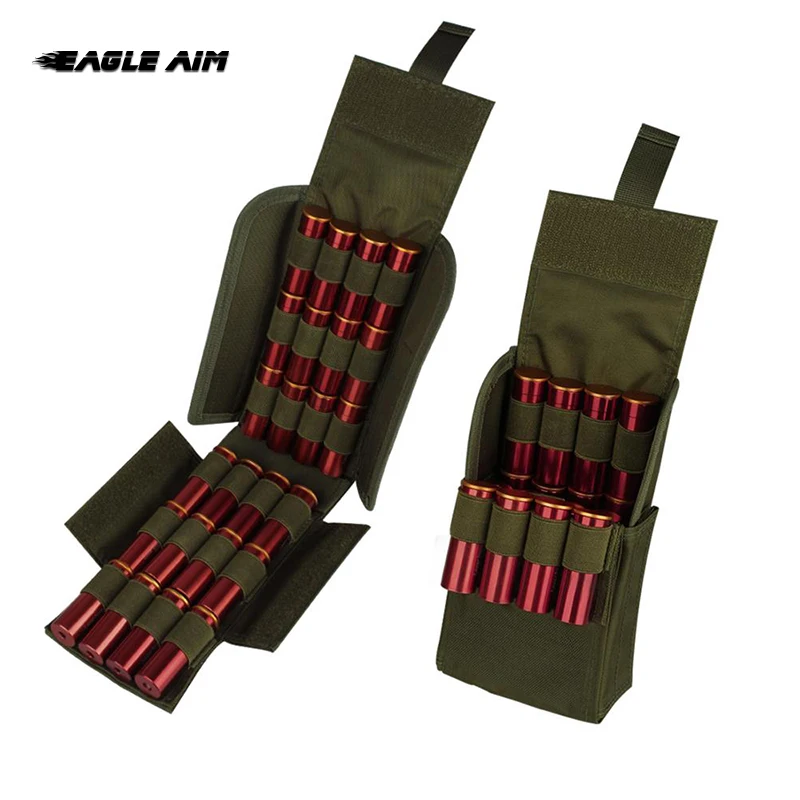 

25 Round 12GA 12 Gauge Ammo Shells Refill Hunting Magazine Pouches Storage Bag