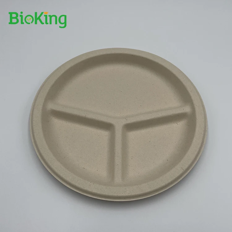 

Fashion biodegradable plates Biodegradable Paper Plates disposable dinner plate, Bleached;unbleached