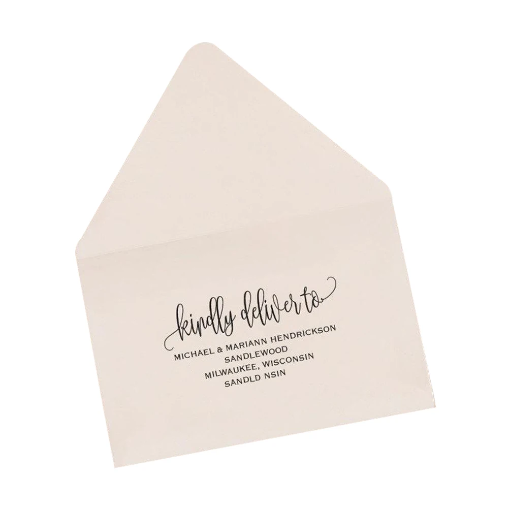 
Custom logo paper cardboard money wedding envelope 