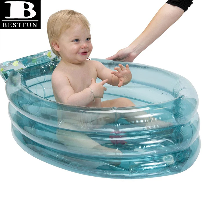 inflated baby bath tub