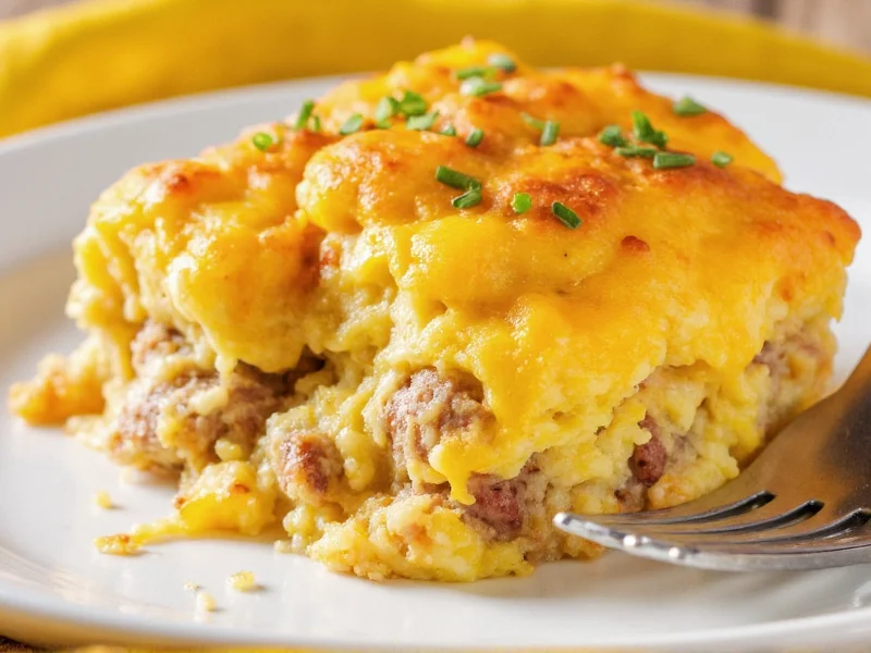 Perfect Sausage Egg Cheese Breakfast Casserole Recipe