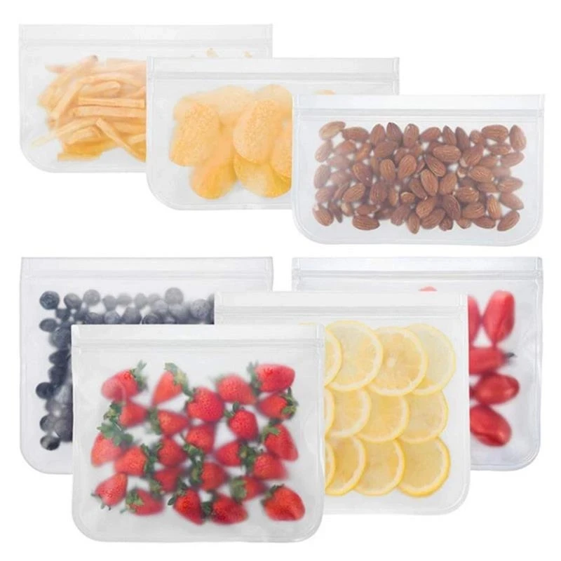 

Dropshipping High Quality Wholesale Peva Kitchen Food Storage Bag Fruit Vegetable Preservation Bag, Transparent, blue, green, yellow, grey
