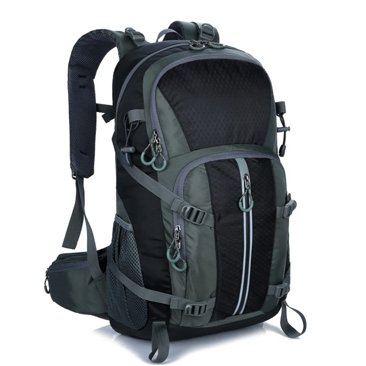 

Custom cheap 35L waterproof nylon cycling camping climbing trekking outdoor travel sports hiking backpack bag for gift, Green, blue, black, military green, orange
