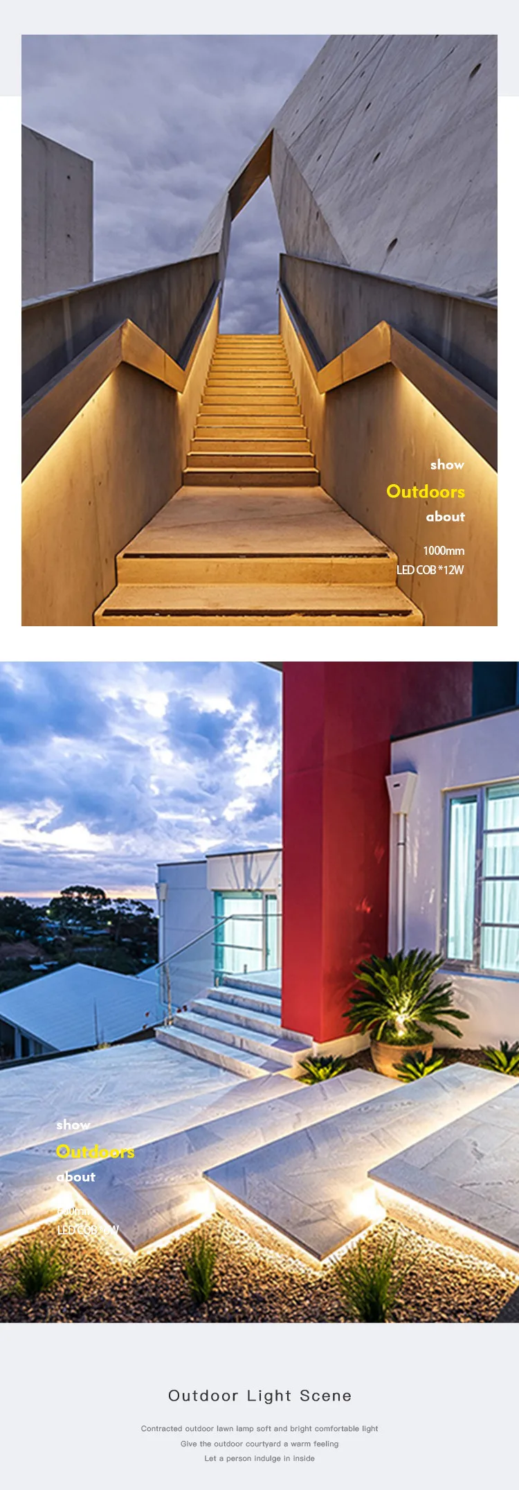 3 years warranty Warm White battery powered led wall washer light