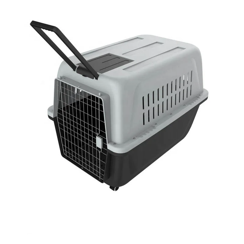 

Heavy Duty Large Collapsible Dog Crate Travel Airline Approved Portable Pet Carrier, Optional