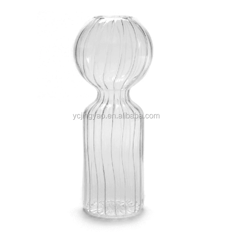 

Custom Made Tall Clear Large Glass Bubble Vase for Propagating Hydroponic Plants Home Garde Wedding Decoration