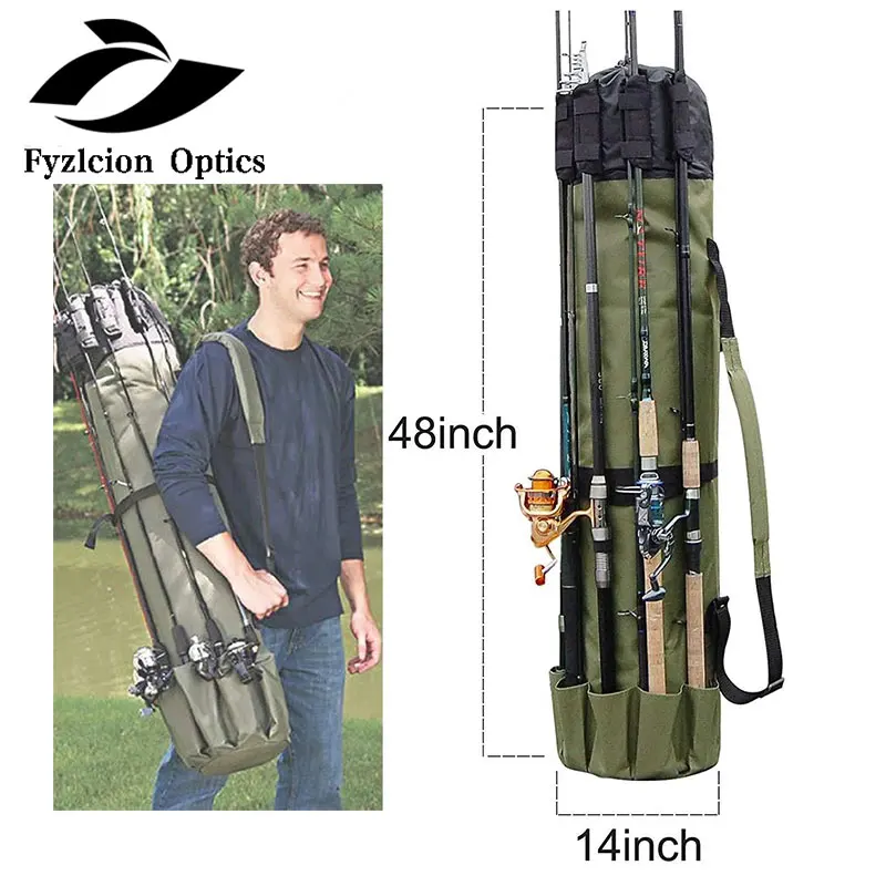 

Multifunction Camping backpack Fishing Rod Case Fishing Bag Nylon Bags Fishing Tackle Tools Storage