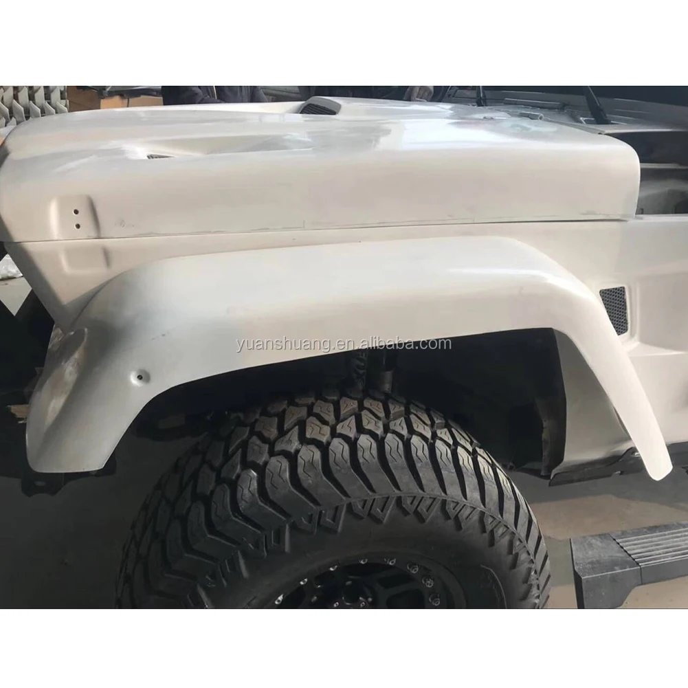 Offroad 4x4 Auto Body Systems Accessories Parts Fiberglass Retro Hood  Grille Fender Bumper For Jeep Jk Jl Body Kit - Electric Tailgate -  AliExpress