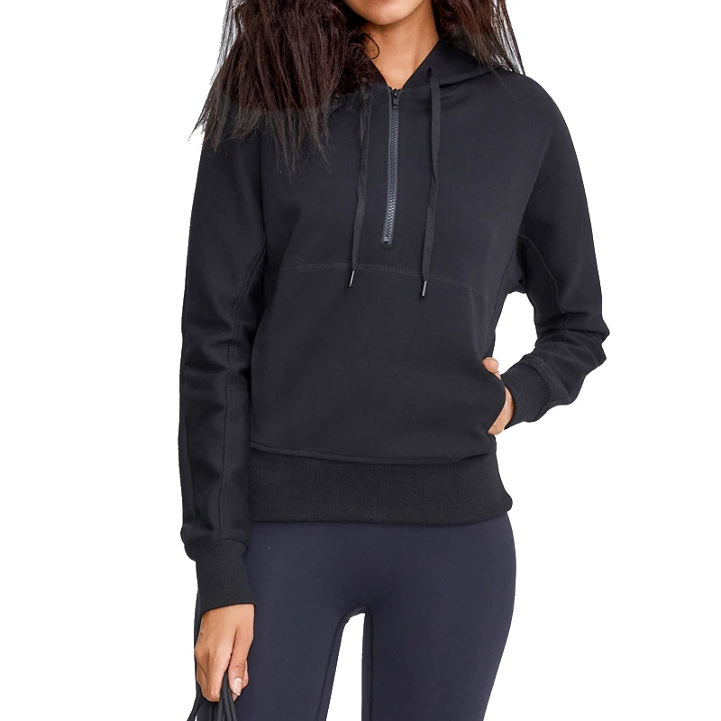 

Women Thermal Lightweight Zippered Warm Up Training Running Fitness Sweatshirt