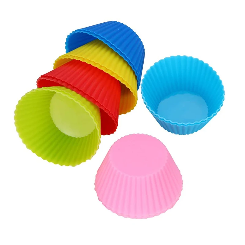 

Multi-color Food Grade Silicone Muffin Cake Cup, Mold or Mould, Custom color