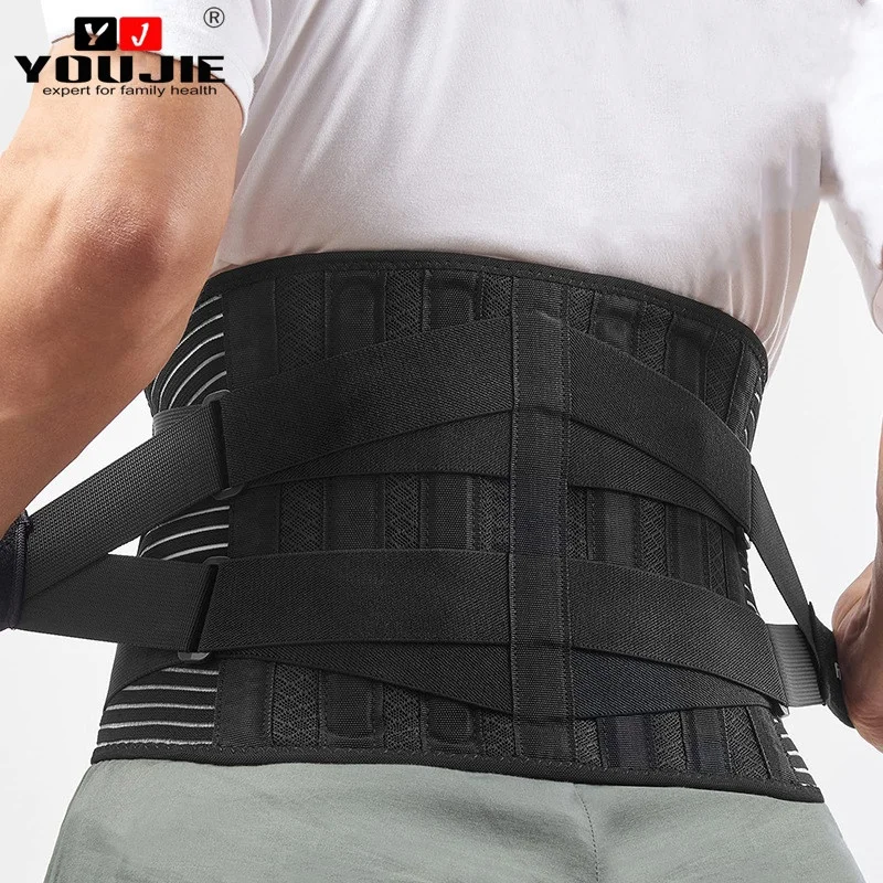 

Youjie Ergonomically Designed Soft Elastic Back Brace Waist Support Belt with Removable Lumbar Pad