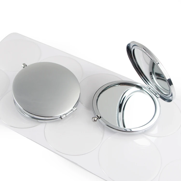 Factory Price Outlet Glass Domed Epoxy Sticker of Pocket Vanity Hand Held Make up Mirror