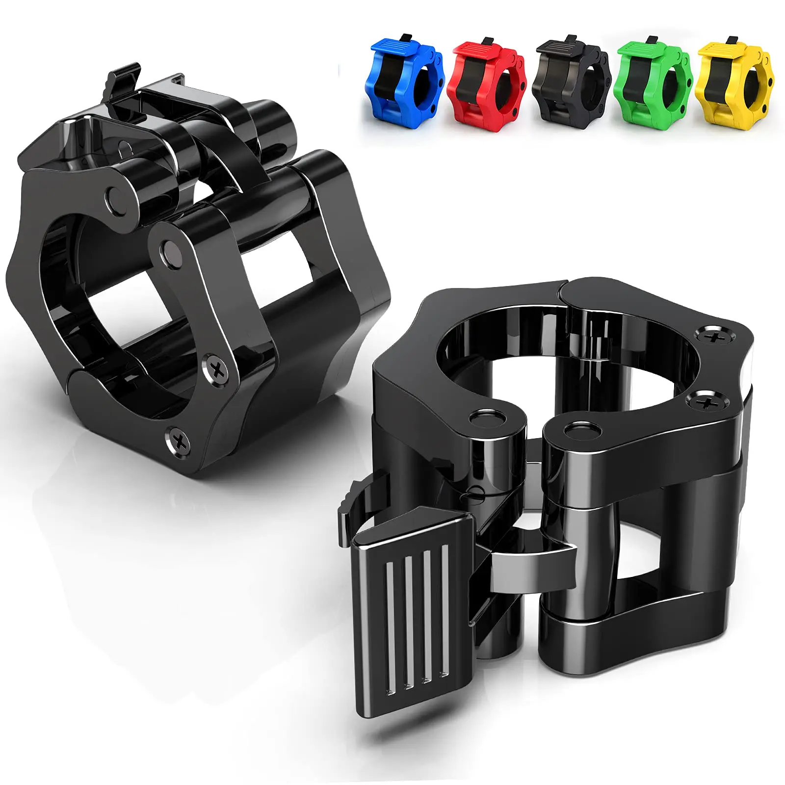 

Workout Weightlifting Fitness Training 2 Inch Olympic Barbell Clamps Collars Clips Exercise Collars