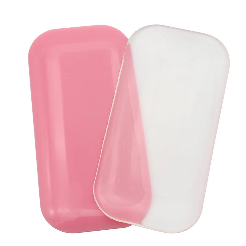 

High Quality White/Pink Eyelash Extension Silicone Pad Adhesive Glue Holder Lash Tray Silicone Holder Pads For Lashes, Pink/clear
