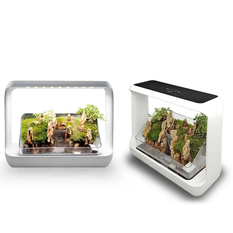 

ukiok Hydroponics Intelligent Led Lighting Mini Water Gardening Indoor Grow Herb Smart Garden