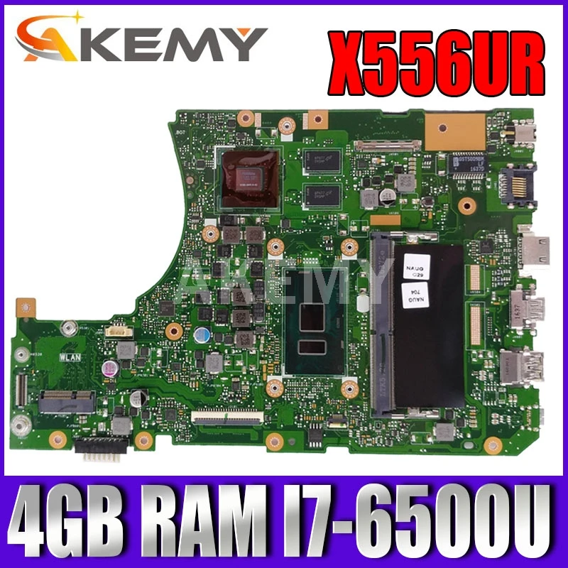 

X556 A556U VM590U For ASUS FL5900U X556UF X556U X556UV X556UF VM591U I7-6500U CPU GT930M2G 4GB RAM DDR4 Slot Laptop motherboard