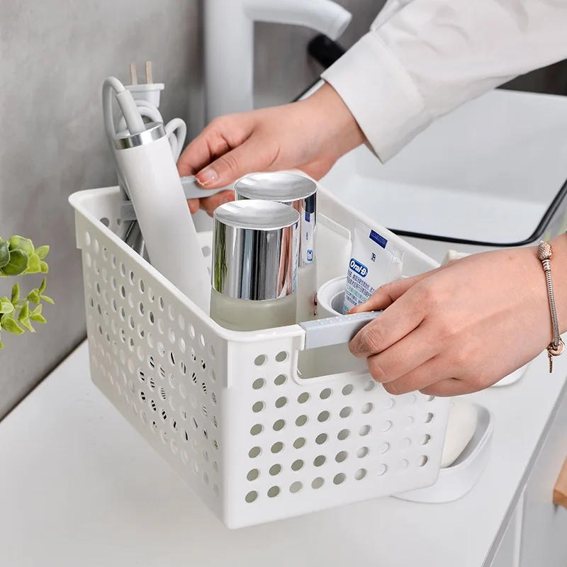 

Classic storage basket home kitchen office organiser box multifunctional plastic basket storage bin
