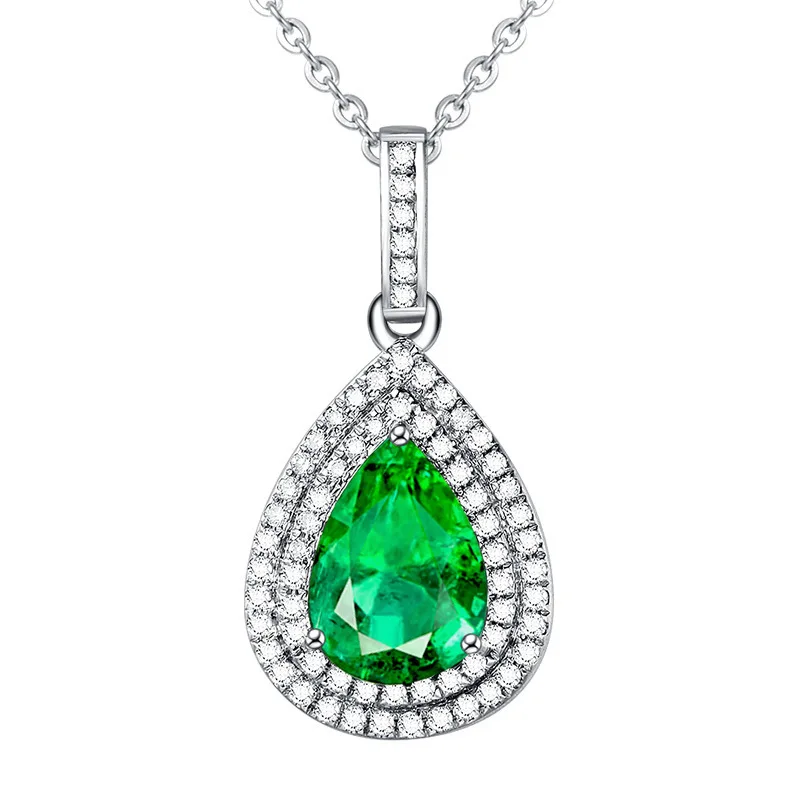 

Jade Necklace Pendant 925 Jewelry S925 Sterling Silver Fine Naszyjnik Bizuteria Emerald Pierscionki Silver for Women