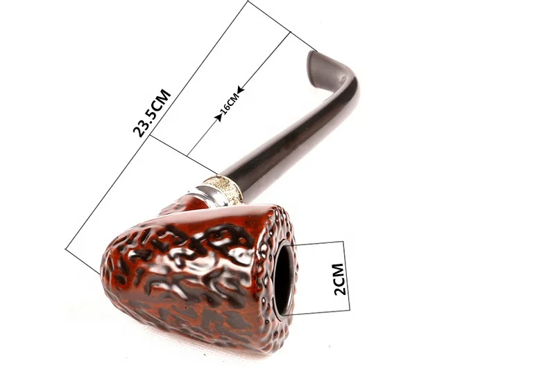 

JH New Arrival Length  Wood Color Smoking Pipe 6 Set, Picture