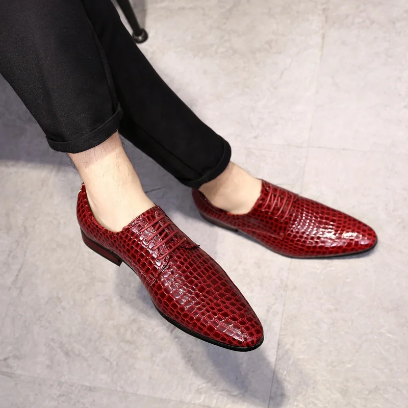 

Men's Casual Pointed England Shoes Business Comfort Shoe