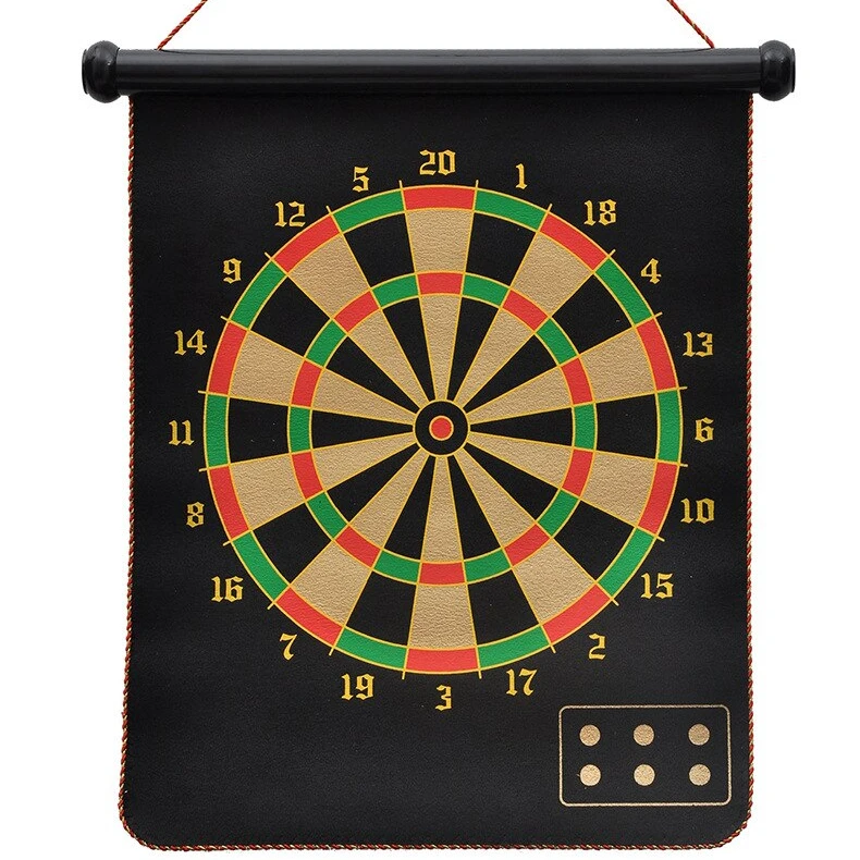

Wholesales EU warehouse Portable Double Sided Club Home Indoor Magnetic Dart Board, Customized color