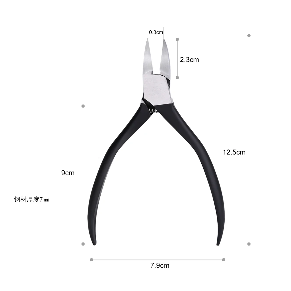 

High Quality Professional Sharpen Black Manicure Pedicure Cutter Cuticle Nail Nipper