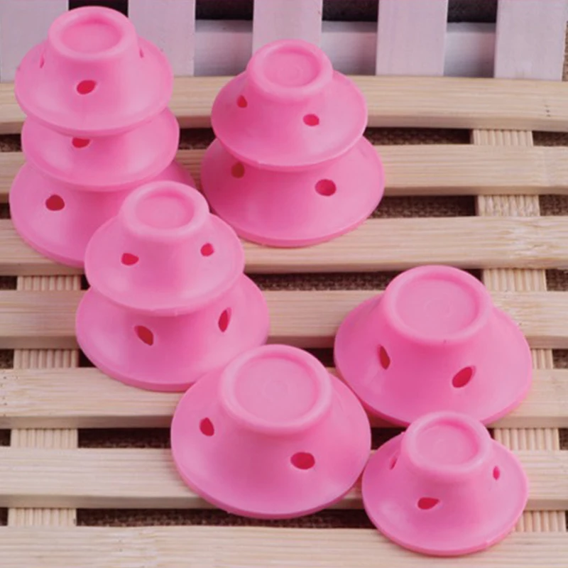 

The new trend of mushroom bell curler silicone does not hurt Korean wave lazy curly hair artifact hairdressing tools.