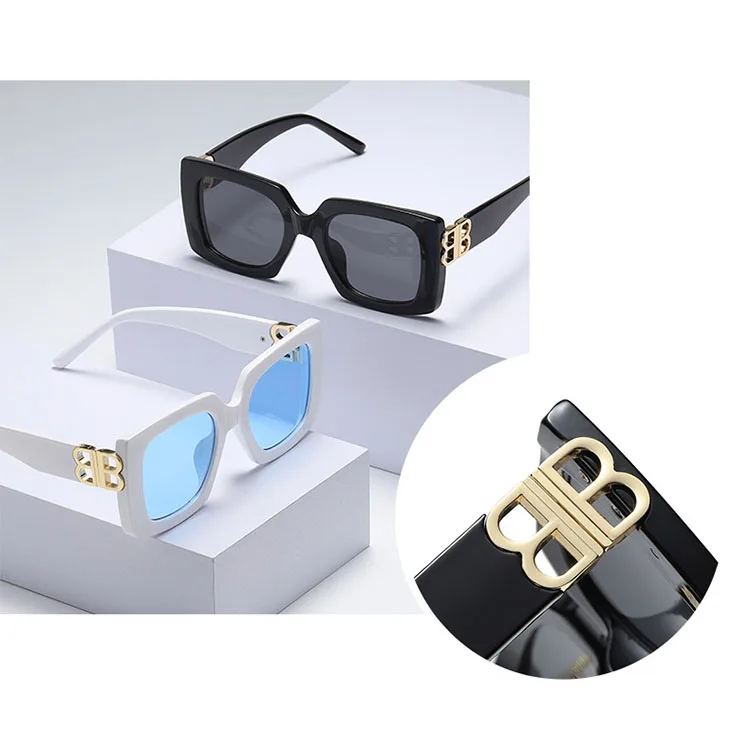

2021 wholesale sunglasses big frame square sun glasses for women