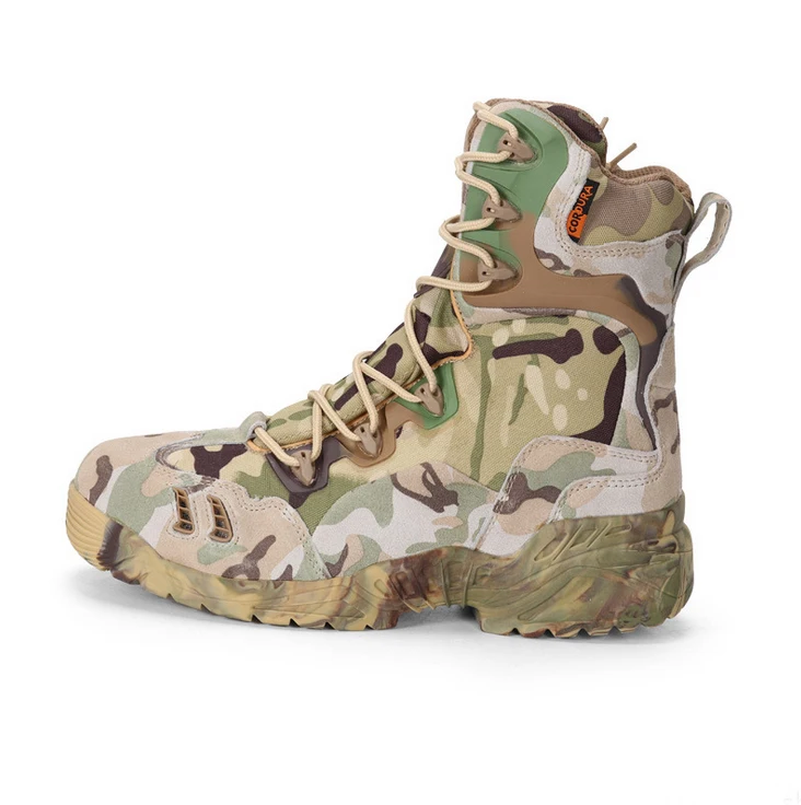 

Tactical New Arrived US Army Shoes Camouflage Military Boots with Zipper, Multicam