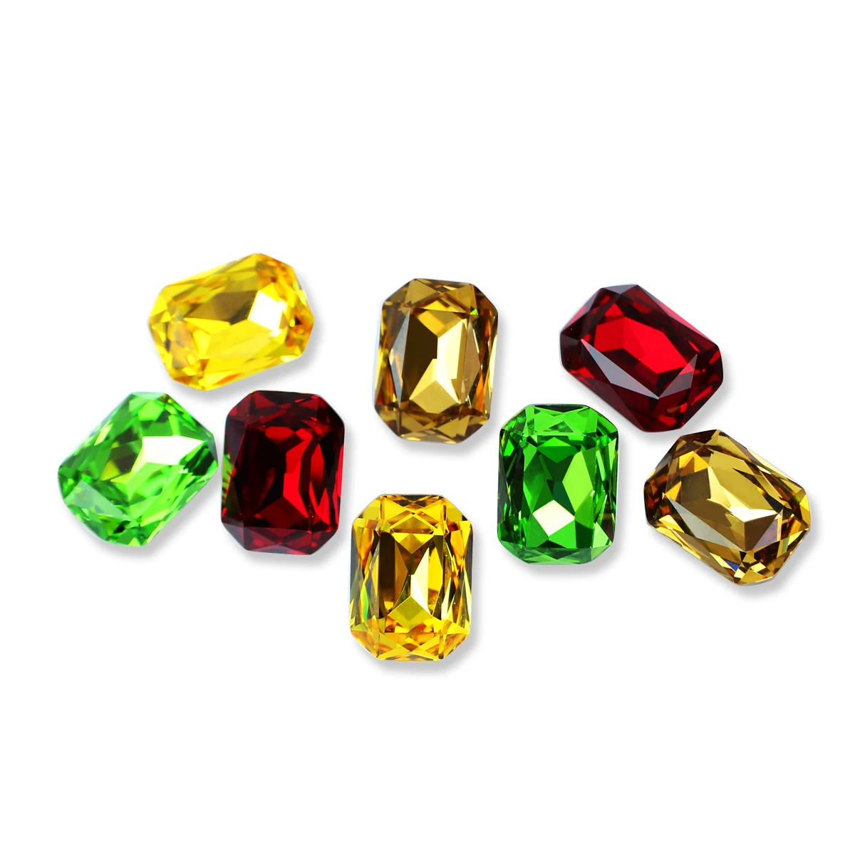 

Factory price fancy stone point back mixed shape mixed color crystal glass stone charms nail supplies DIY rhinestone