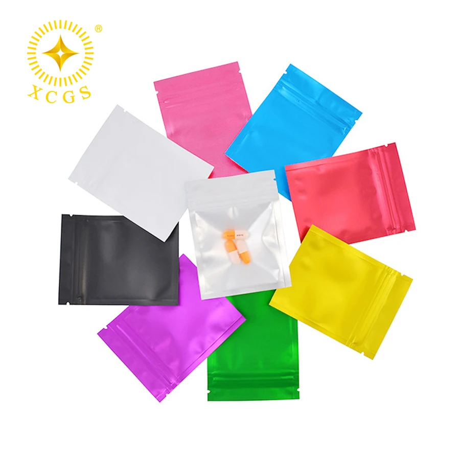 4x6 Inches Rainbow Holographic Metallic Mylar Bags Stand Up Baggies ...