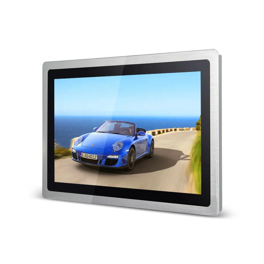 

21.5 Inch 21.5" Open Frame Anti-interference Industrial Embedded Capacitive Touch Screen Monitor, Silver or black