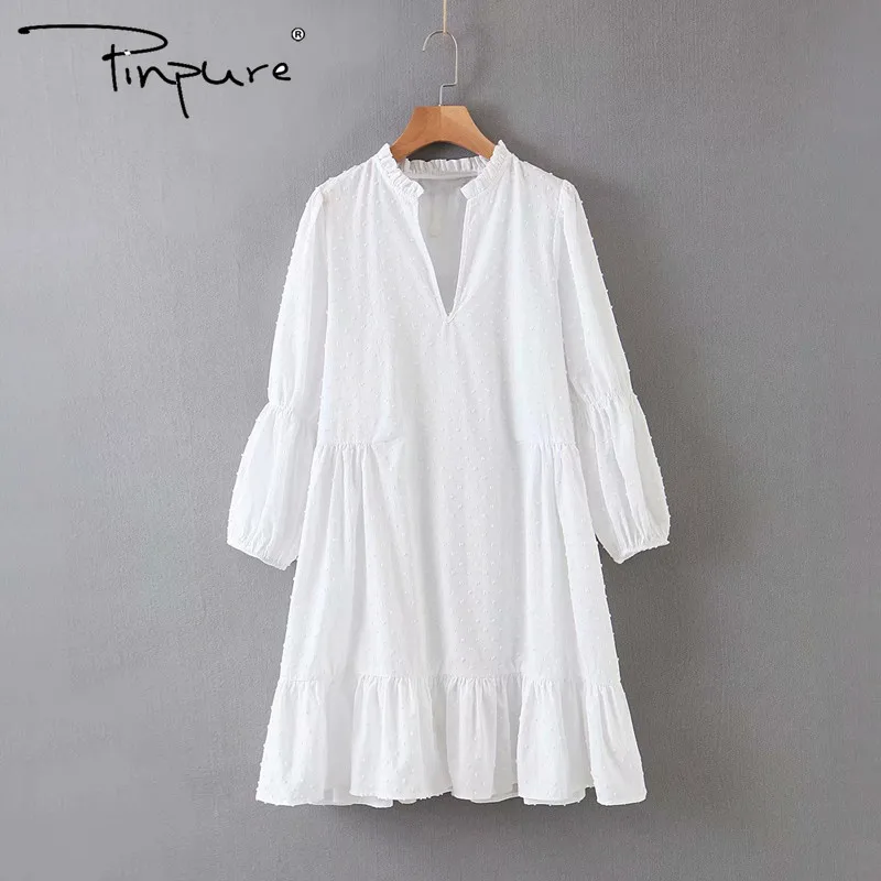 

R50037S Spring new arrival high quality women's fashion solid color tulle V-neck pullover dress, Picture color