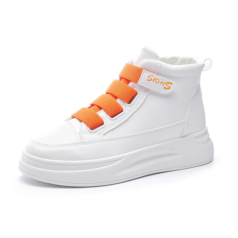 

2020 new autumn versatile high top small white shoes light ins outdoor sport sneaker shoes EU 35-40