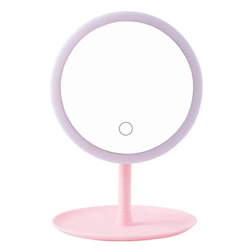 

Wholesale Price LED Table Makeup Mirror with 5X Magnifying, Vanity mirror with Touch Screen, Customized color