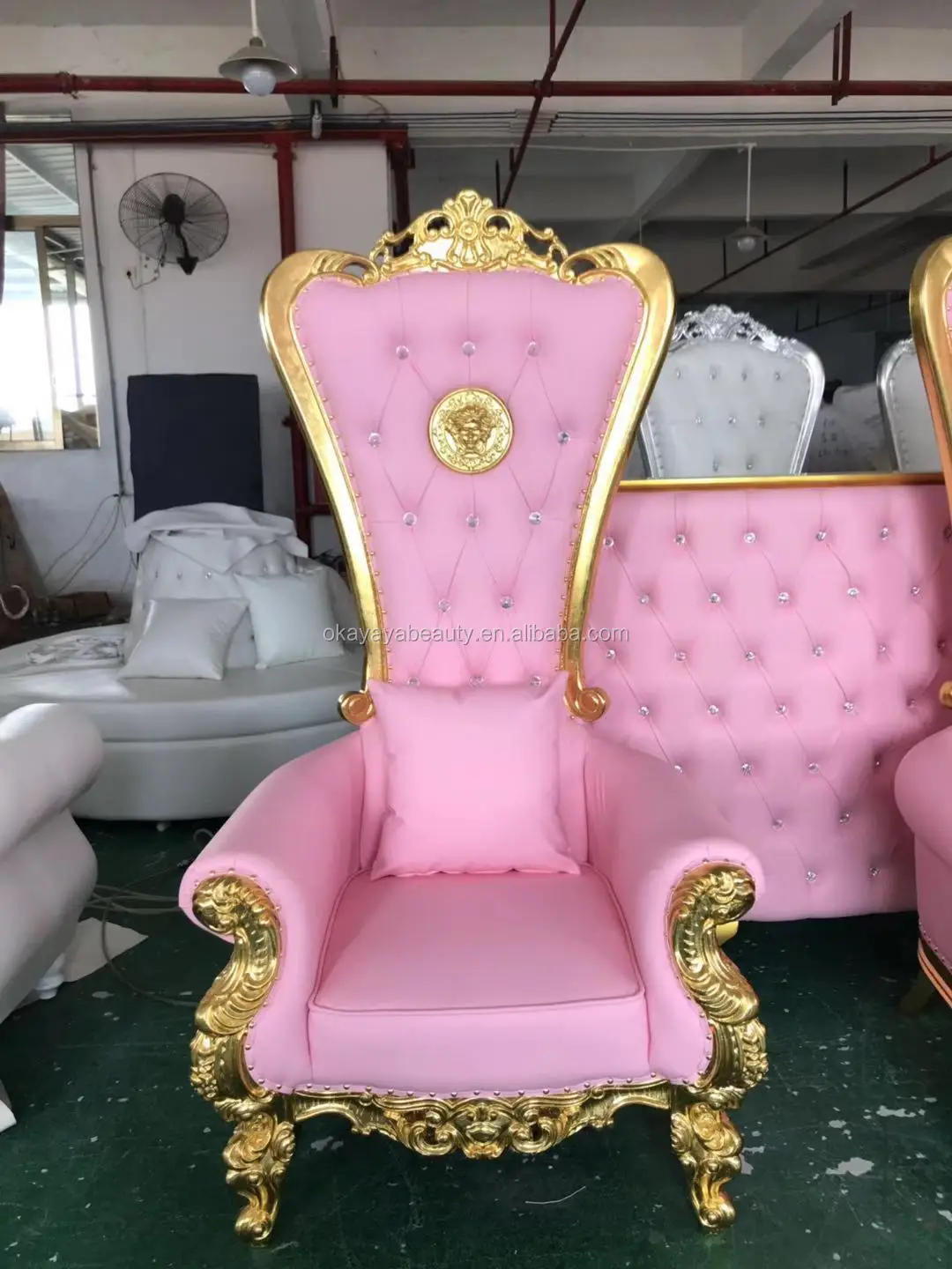 Wholesale Price Wedding King And Queen Luxury Throne Chairs For Sale