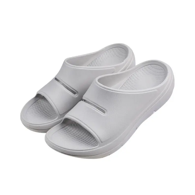 

Comfortable EVA waterproof men Slippers Summer Beach Men Slides Men Slippers, Grey/navy