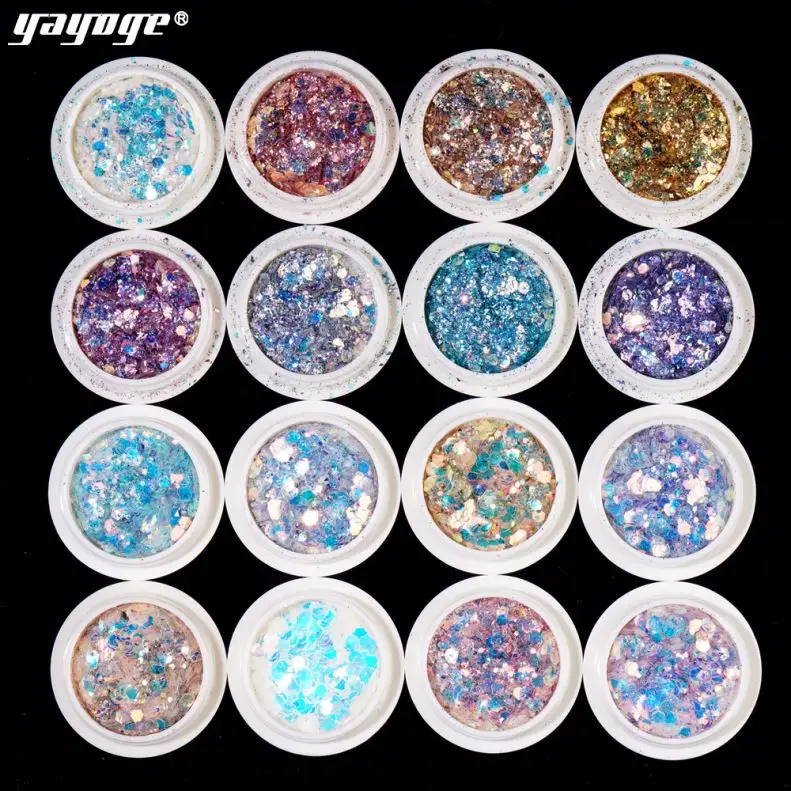 

Holographic Nail Art Glitter Powder Irregular Sequins Flake Shining Nails Design