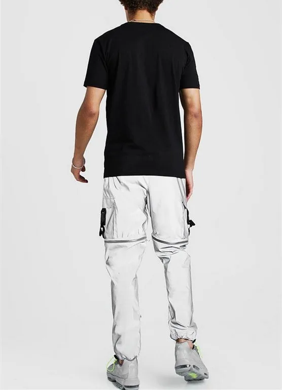 reflective cargo joggers