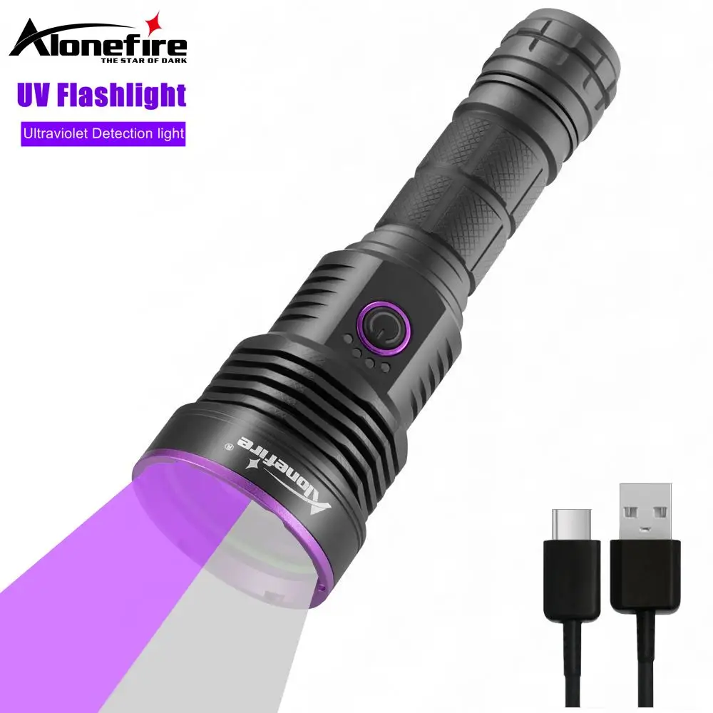 

Alonefire SV43 2 in 1 White light lighting+395nm UV Led Flashlight Torch Money Ore Curing Scorpion Hunting Marker Detection lamp