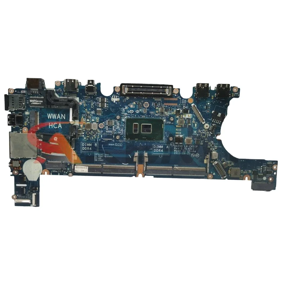 

For DELL Latitude 7270 E7270 Laptop Motherboard With I3 I5 I7 6th Gen CPU Mainboard LA-C451P CN-0T0V7J CN-00DTF3 CN-0YKJ5K