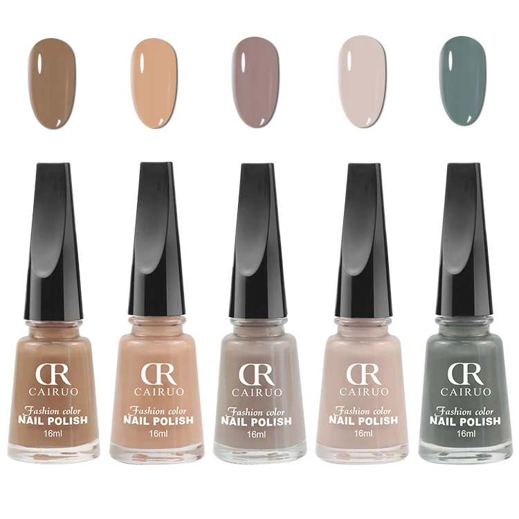 

16ML CR Nude Colors Nail Polish Private Label Air Dry Oily Nail Lacquer, 62 colors