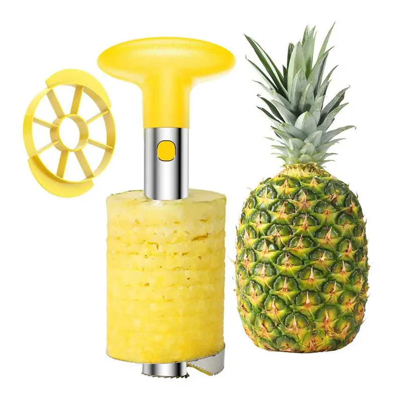 

Lixsun Stainless Steel Kitchen Gadget With Good Grip Fruit Pineapple Peeler Corer Slicer Cutter Remover Tool Set