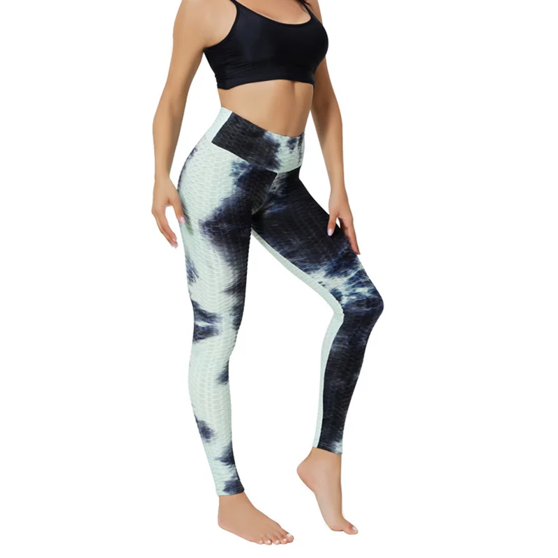 

New Tie Dye Leggings Women Fitness Gym Pants Push Up Workout Running Sports Butt Lift Cellulite Workout High Waist Yoga Pants