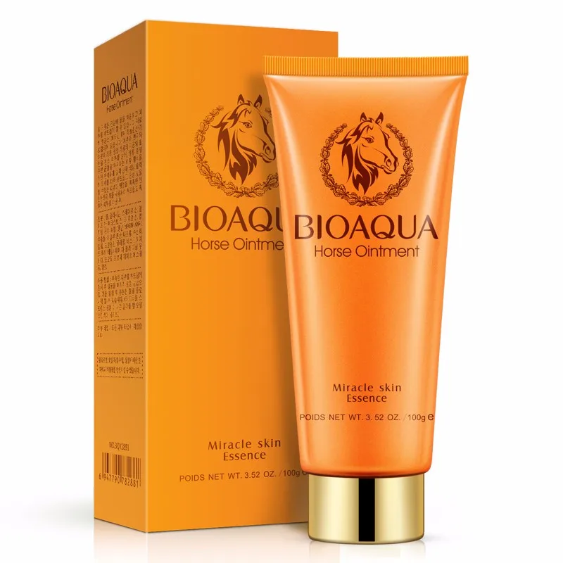 

BIOAQUA Moisturizing Horse Oil Facial Cleanser for skin care nourishing hydrating deep cleansing cleanser, As photo