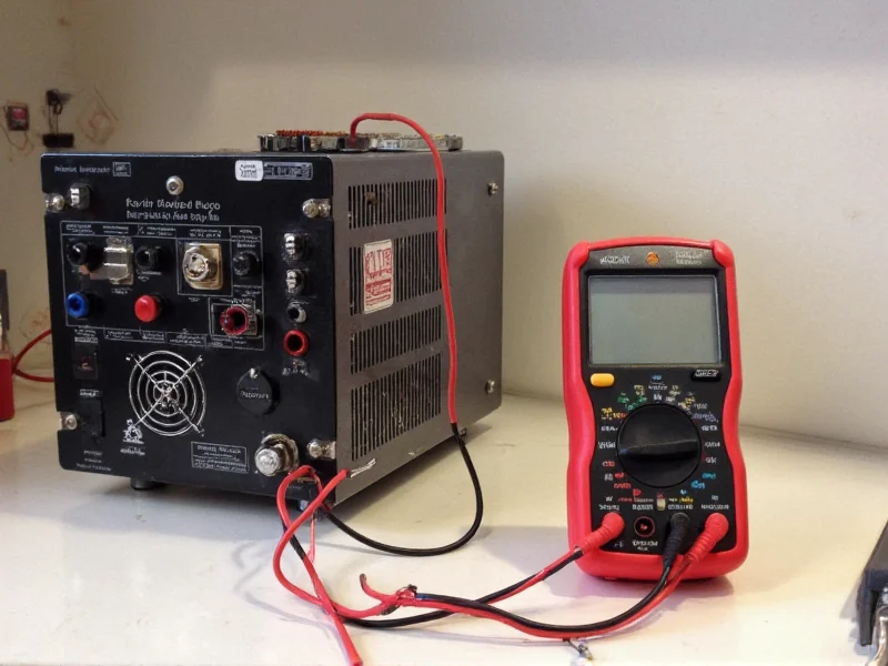 Testing DIY bench power supply with multimeter