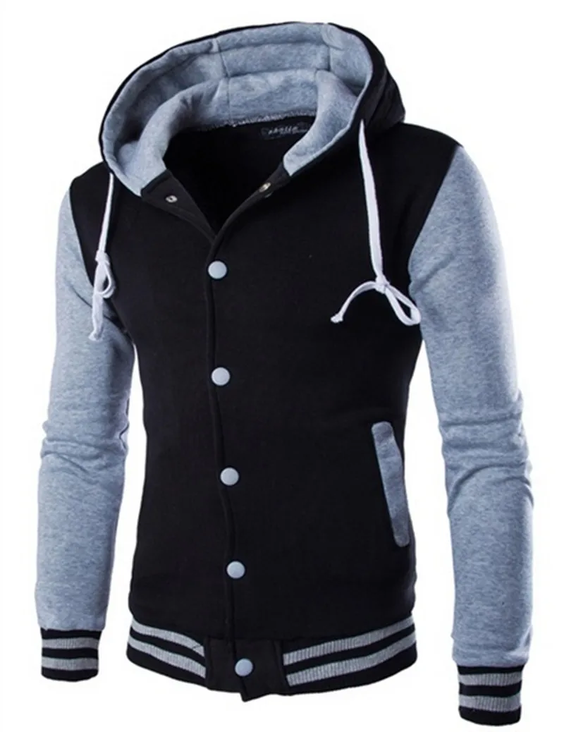

hot Wholesale Customize logo plus size jackets black hoodie At A Loss Xxs Size Spandex / Cotton Material Oem Service Supply Type Men's Hoodies & Sweatshirts baseball jacket