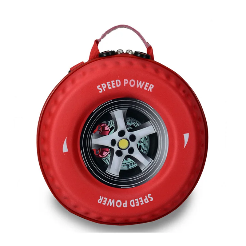 

OXGIFT Wholesale 3D car wheel tire design shaped round bag handbag